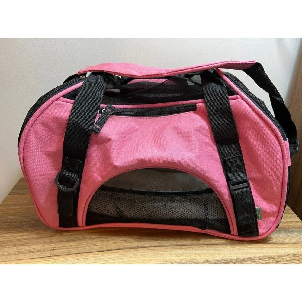 Small Coastal Pet Bergan Heather Berry Multi-Entry & Compartment Pet Carrier